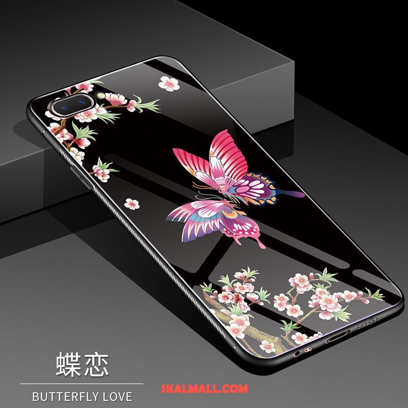 Oppo Ax5 Skal Kreativa Svart Trend Glas Hård Billig