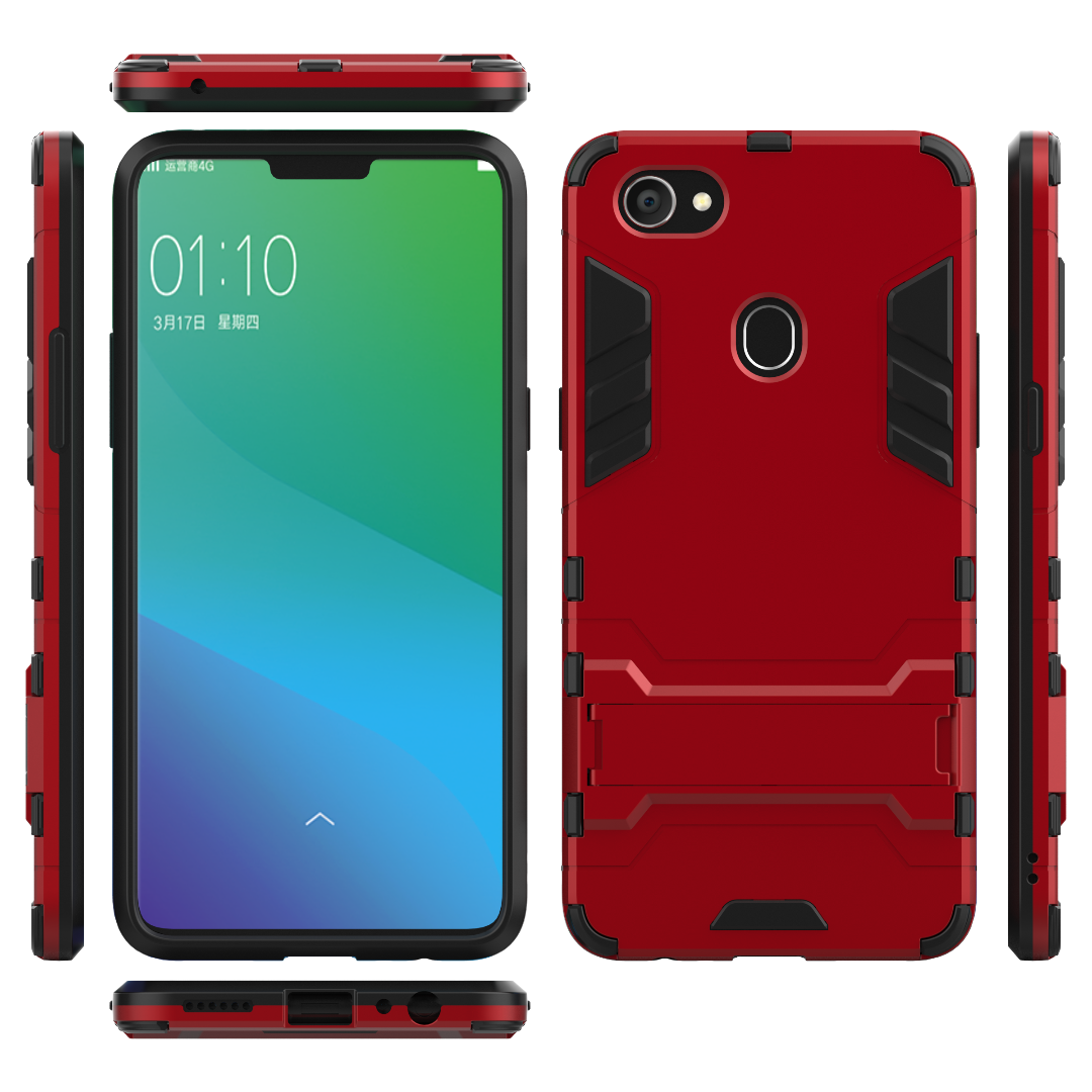 Oppo F7 Skal Armor Maskiner Svart Personlighet Mobil Telefon Till Salu