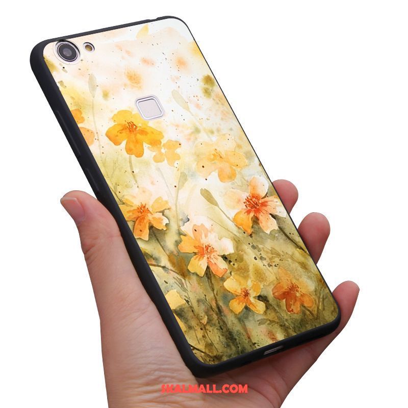 Oppo F7 Skal Blommor Mobil Telefon Mjuk Liten Kronblad Fodral Billiga