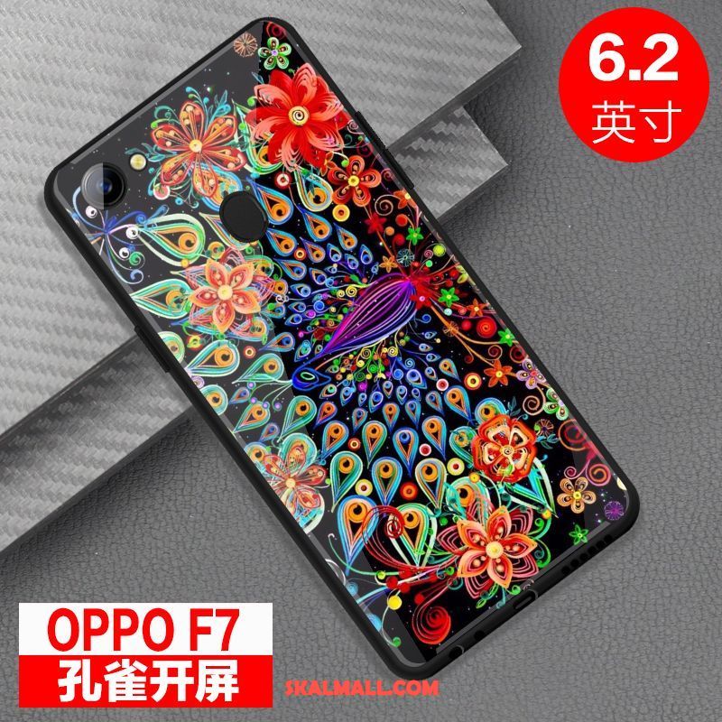 Oppo F7 Skal Skydd Spegel Glas Fallskydd Mobil Telefon Fodral Billig