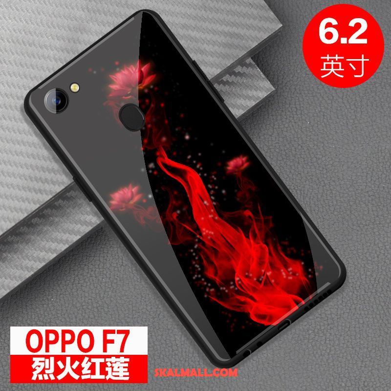 Oppo F7 Skal Skydd Spegel Glas Fallskydd Mobil Telefon Fodral Billig