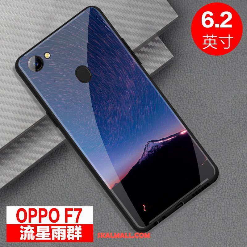 Oppo F7 Skal Skydd Spegel Glas Fallskydd Mobil Telefon Fodral Billig