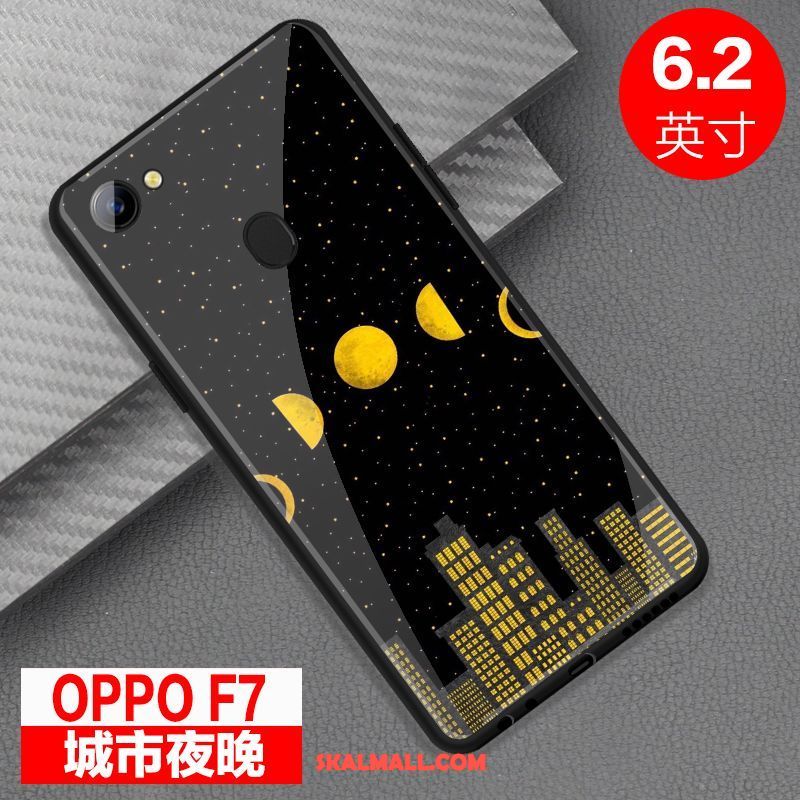 Oppo F7 Skal Skydd Spegel Glas Fallskydd Mobil Telefon Fodral Billig