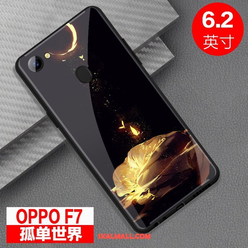 Oppo F7 Skal Skydd Spegel Glas Fallskydd Mobil Telefon Fodral Billig