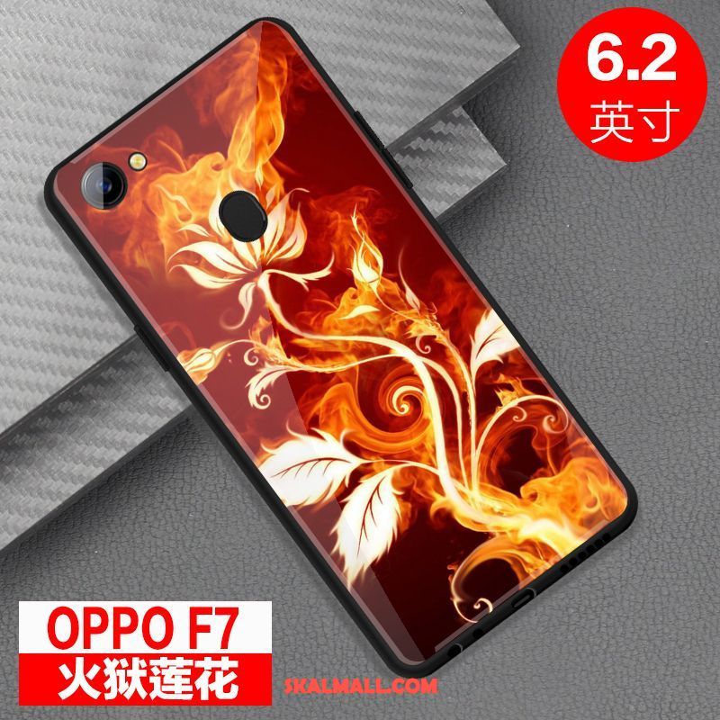 Oppo F7 Skal Skydd Spegel Glas Fallskydd Mobil Telefon Fodral Billig