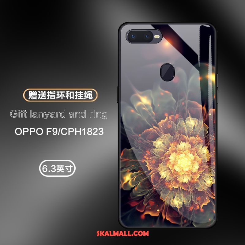 Oppo F9 Skal Mobil Telefon All Inclusive Trend Glas Rose Billig