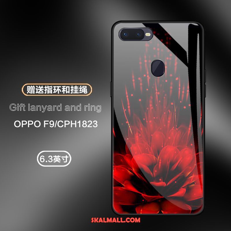 Oppo F9 Skal Mobil Telefon All Inclusive Trend Glas Rose Billig