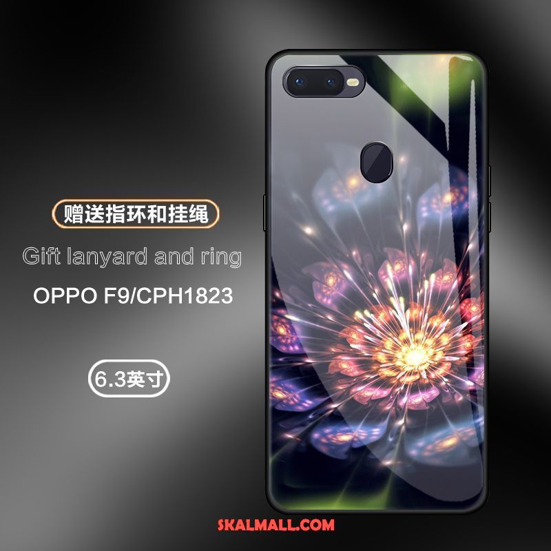 Oppo F9 Skal Mobil Telefon All Inclusive Trend Glas Rose Billig