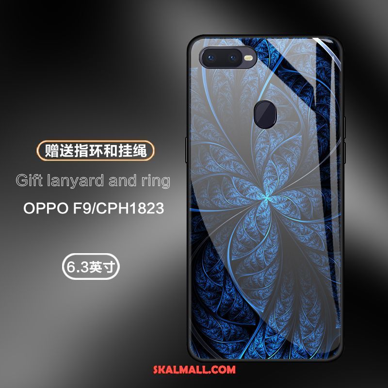 Oppo F9 Skal Mobil Telefon All Inclusive Trend Glas Rose Billig