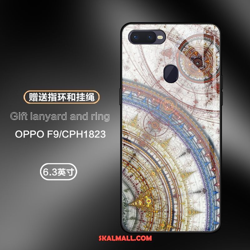 Oppo F9 Skal Mobil Telefon All Inclusive Trend Glas Rose Billig