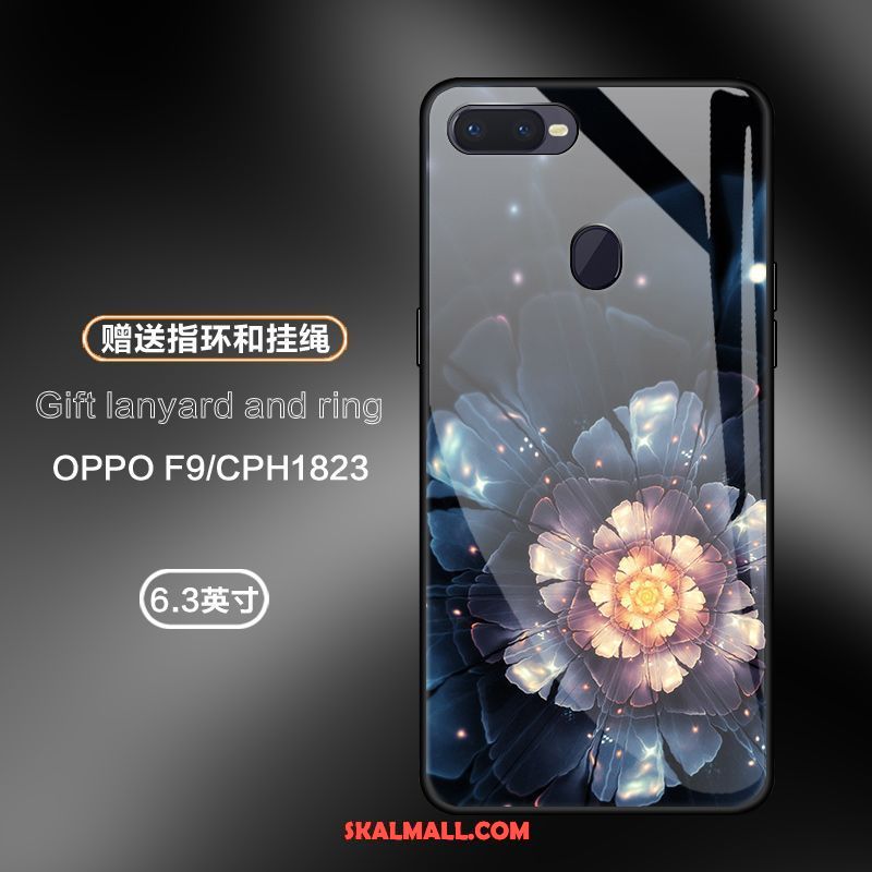 Oppo F9 Skal Mobil Telefon All Inclusive Trend Glas Rose Billig