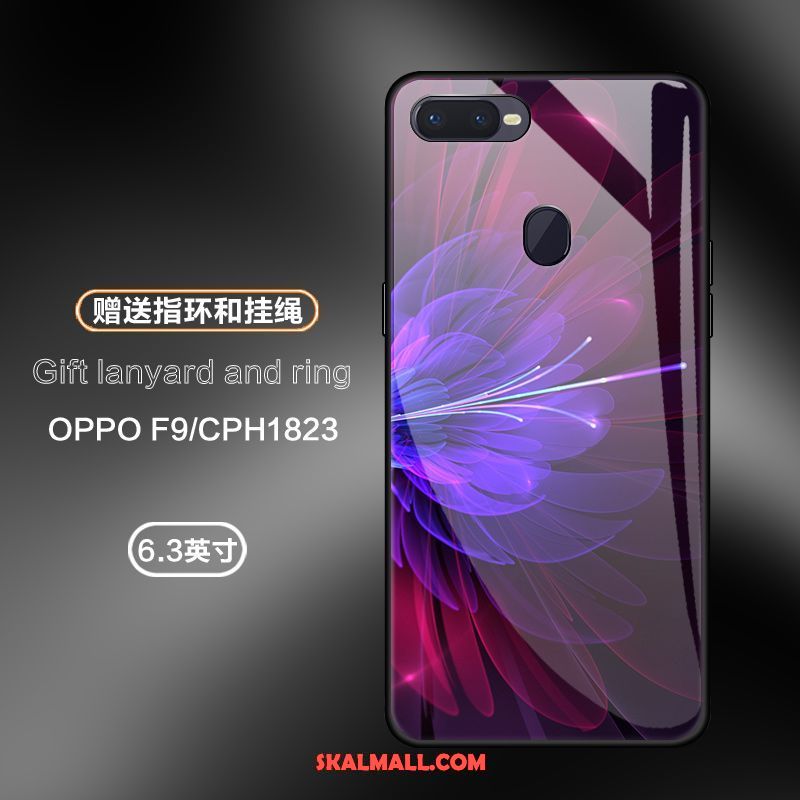 Oppo F9 Skal Mobil Telefon All Inclusive Trend Glas Rose Billig