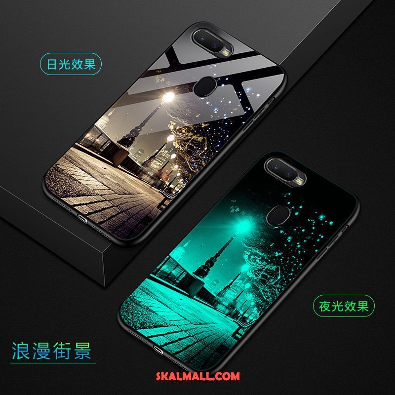 Oppo F9 Skal Mode Mobil Telefon Mjuk Glas Fallskydd Online