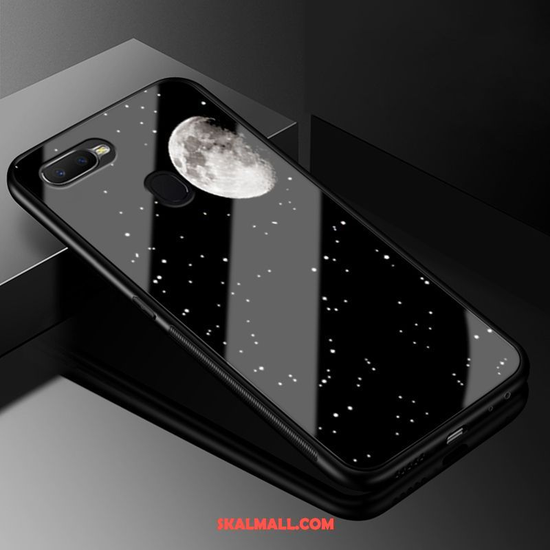 Oppo F9 Starry Skal Skydd Personlighet Purpur Hård Glas Rea