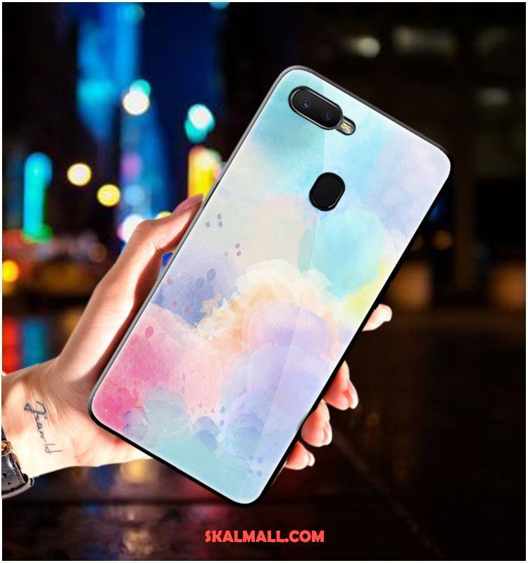 Oppo F9 Starry Skal Älskar Glas Fallskydd Kreativa Fantasi Fodral Billigt