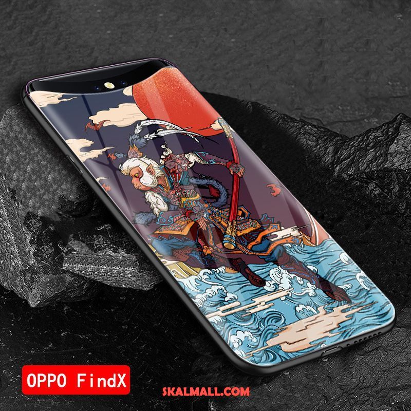 Oppo Find X Skal All Inclusive Europa Glas Grön Silikon Billiga