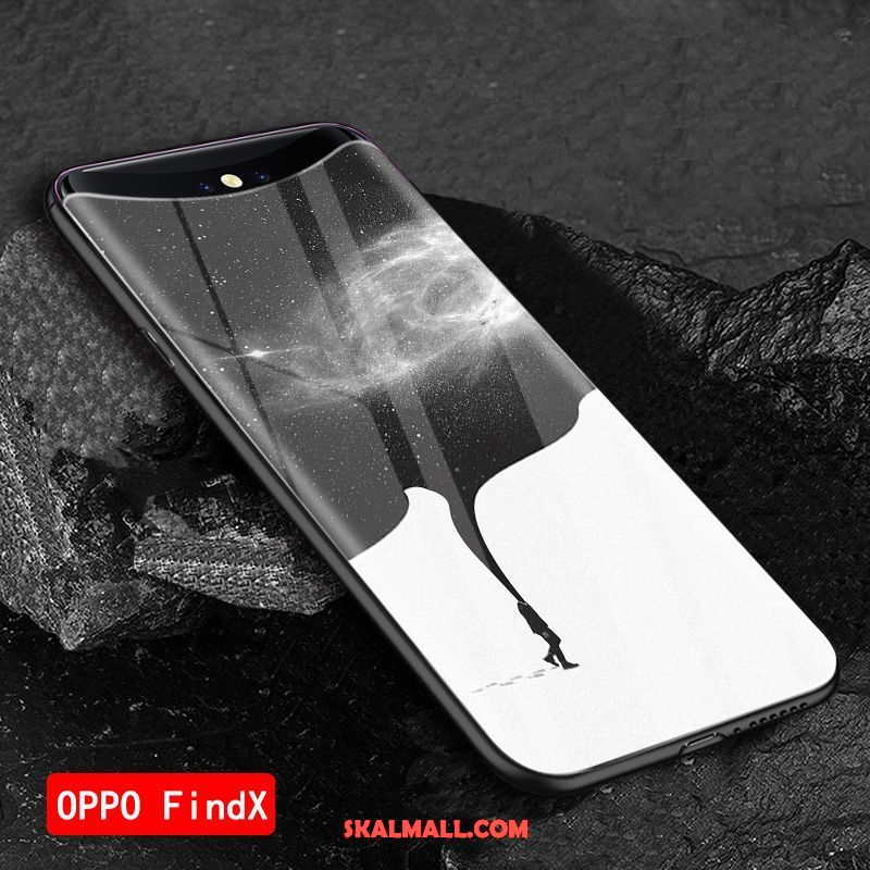 Oppo Find X Skal All Inclusive Europa Glas Grön Silikon Billiga