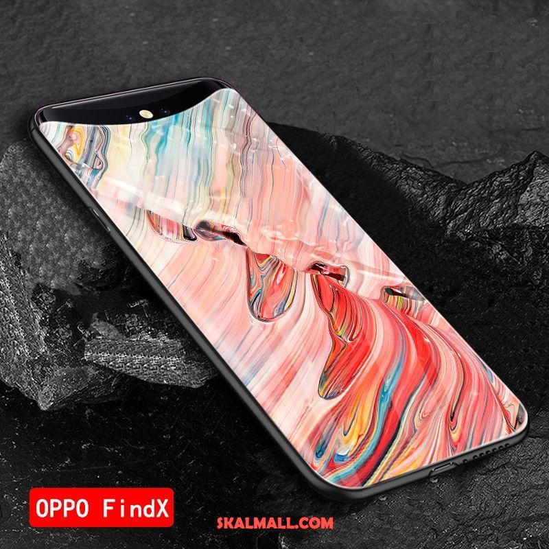 Oppo Find X Skal All Inclusive Europa Glas Grön Silikon Billiga