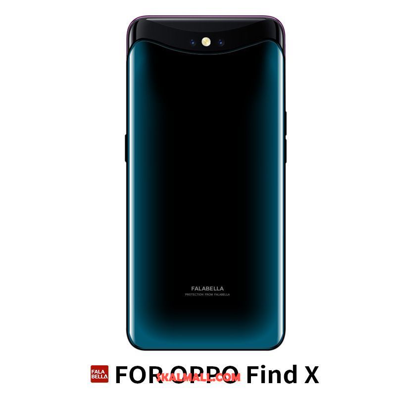 Oppo Find X Skal All Inclusive Purpur Fallskydd Personlighet Läderfodral Köpa