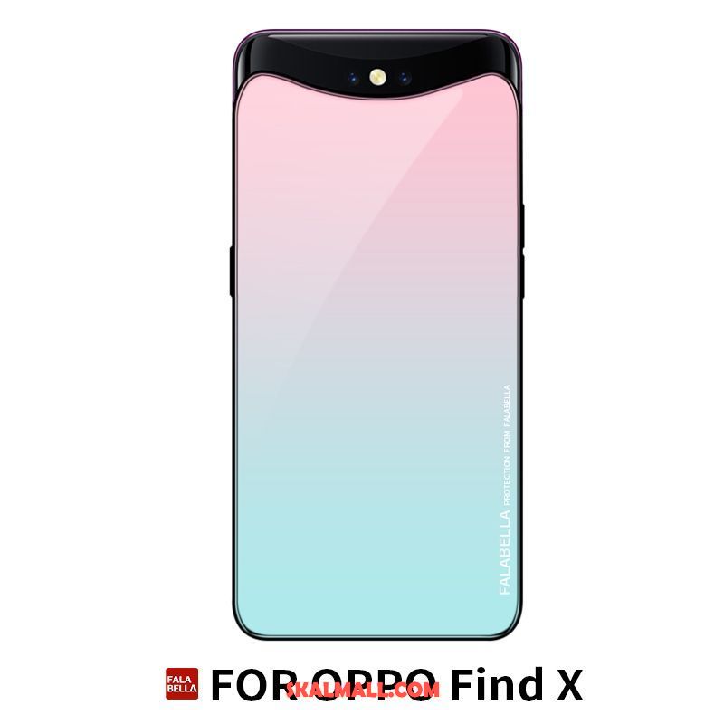 Oppo Find X Skal All Inclusive Purpur Fallskydd Personlighet Läderfodral Köpa