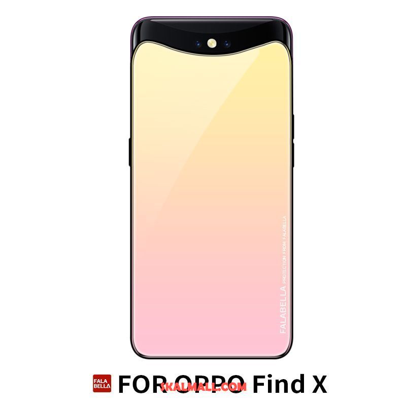 Oppo Find X Skal All Inclusive Purpur Fallskydd Personlighet Läderfodral Köpa