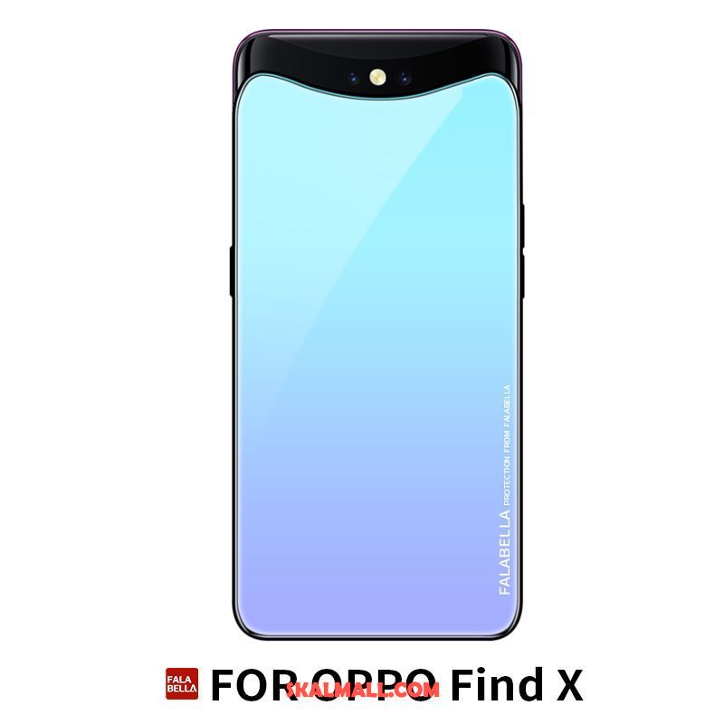 Oppo Find X Skal All Inclusive Purpur Fallskydd Personlighet Läderfodral Köpa