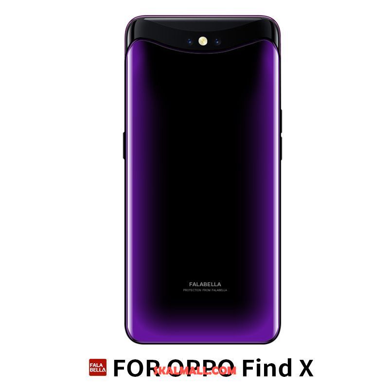 Oppo Find X Skal All Inclusive Purpur Fallskydd Personlighet Läderfodral Köpa