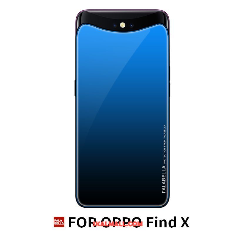 Oppo Find X Skal All Inclusive Purpur Fallskydd Personlighet Läderfodral Köpa