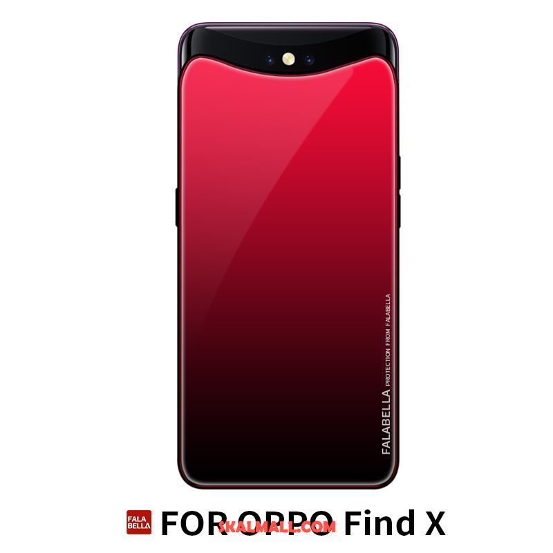 Oppo Find X Skal All Inclusive Purpur Fallskydd Personlighet Läderfodral Köpa