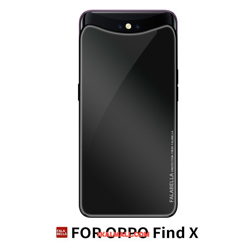 Oppo Find X Skal All Inclusive Purpur Fallskydd Personlighet Läderfodral Köpa