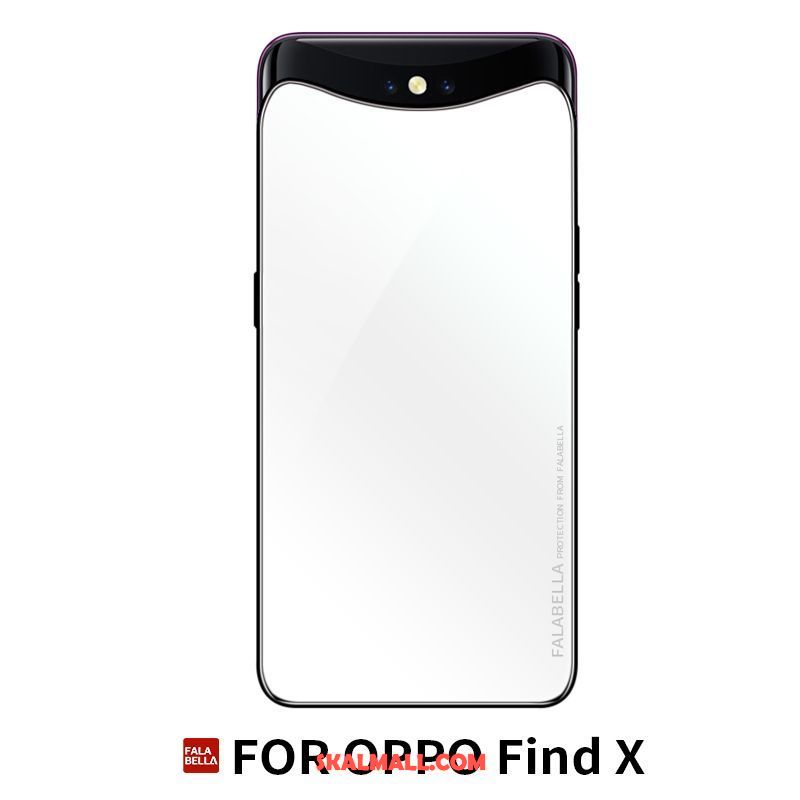 Oppo Find X Skal All Inclusive Purpur Fallskydd Personlighet Läderfodral Köpa