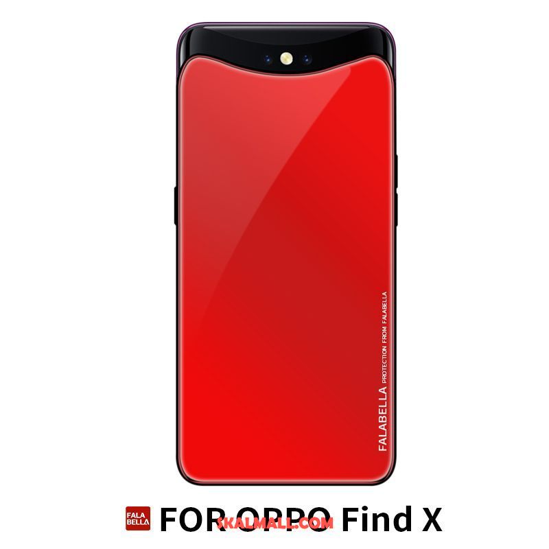 Oppo Find X Skal All Inclusive Purpur Fallskydd Personlighet Läderfodral Köpa