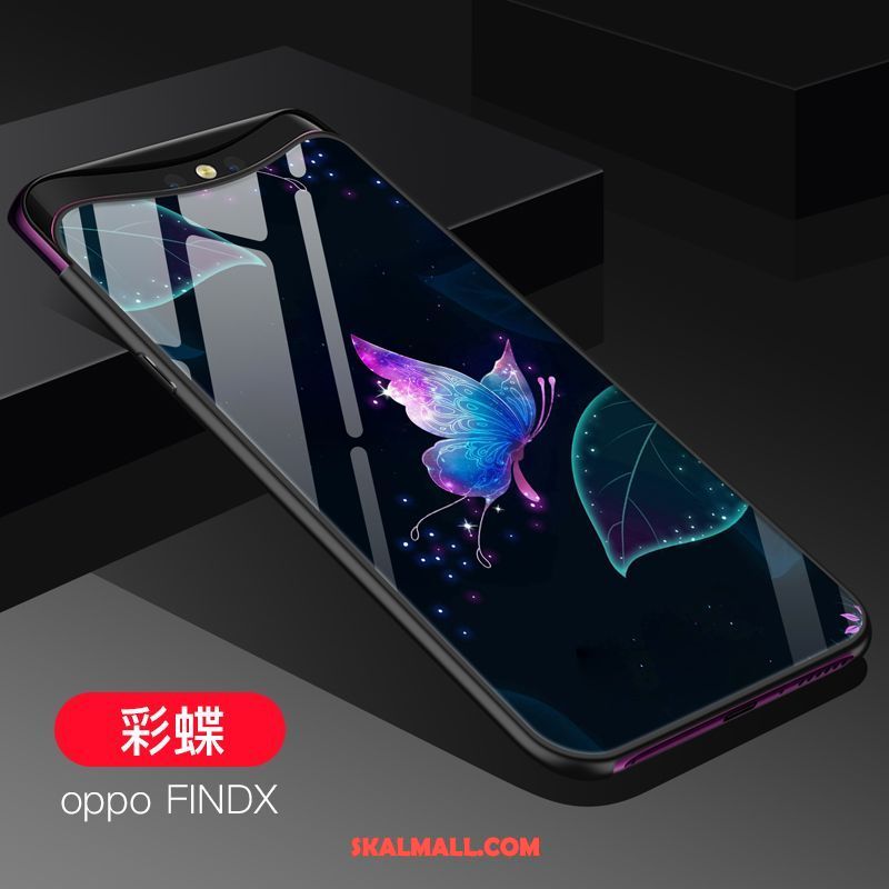 Oppo Find X Skal Hängsmycken Silikon Trend Glas Mjuk Till Salu