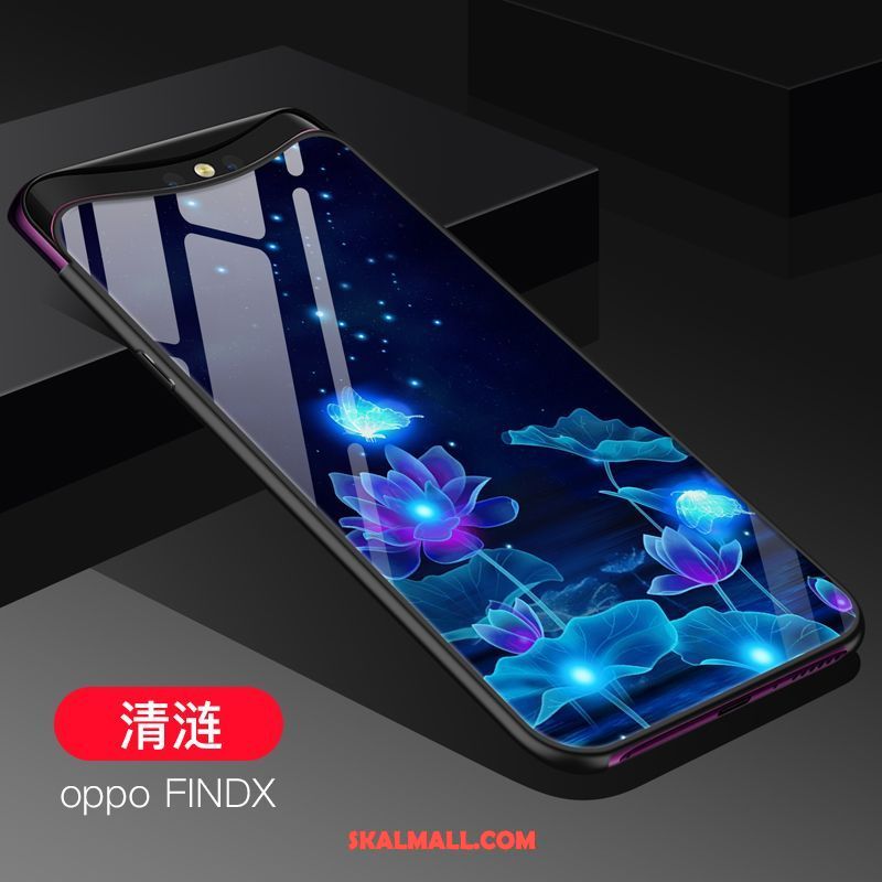 Oppo Find X Skal Hängsmycken Silikon Trend Glas Mjuk Till Salu