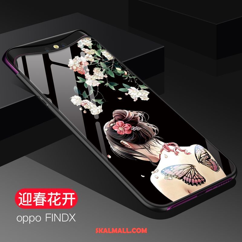 Oppo Find X Skal Hängsmycken Silikon Trend Glas Mjuk Till Salu