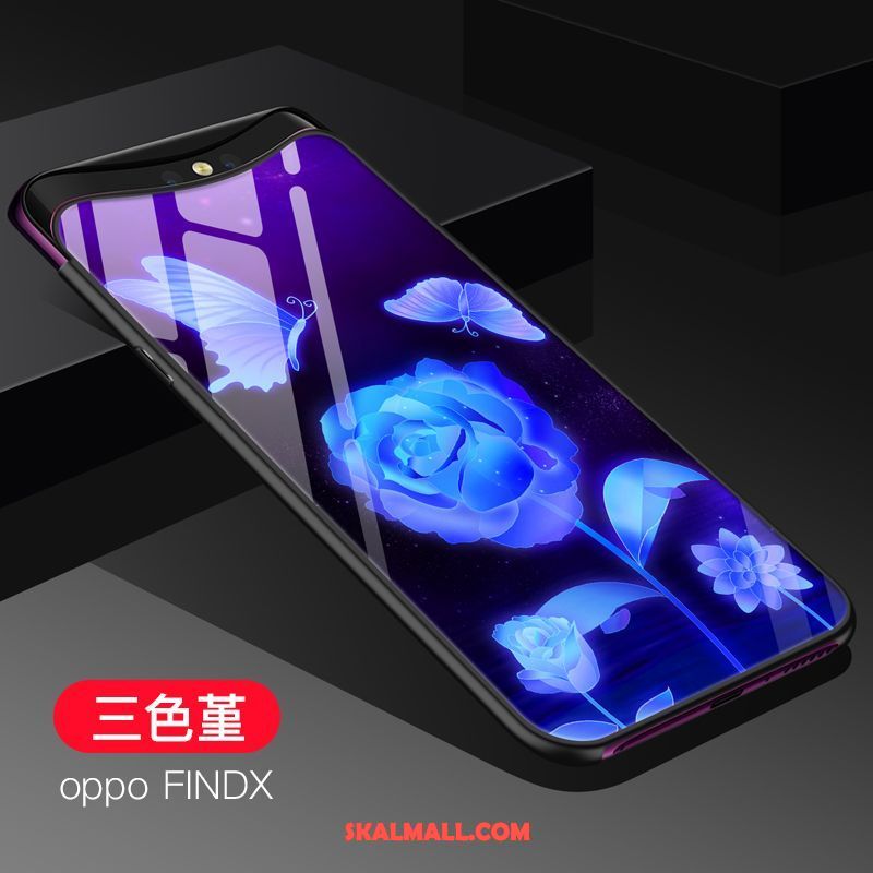 Oppo Find X Skal Hängsmycken Silikon Trend Glas Mjuk Till Salu