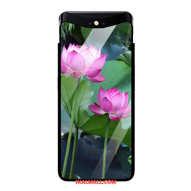 Oppo Find X Skal Kinesisk Stil Mobil Telefon Blommor All Inclusive Grön Fodral Rea