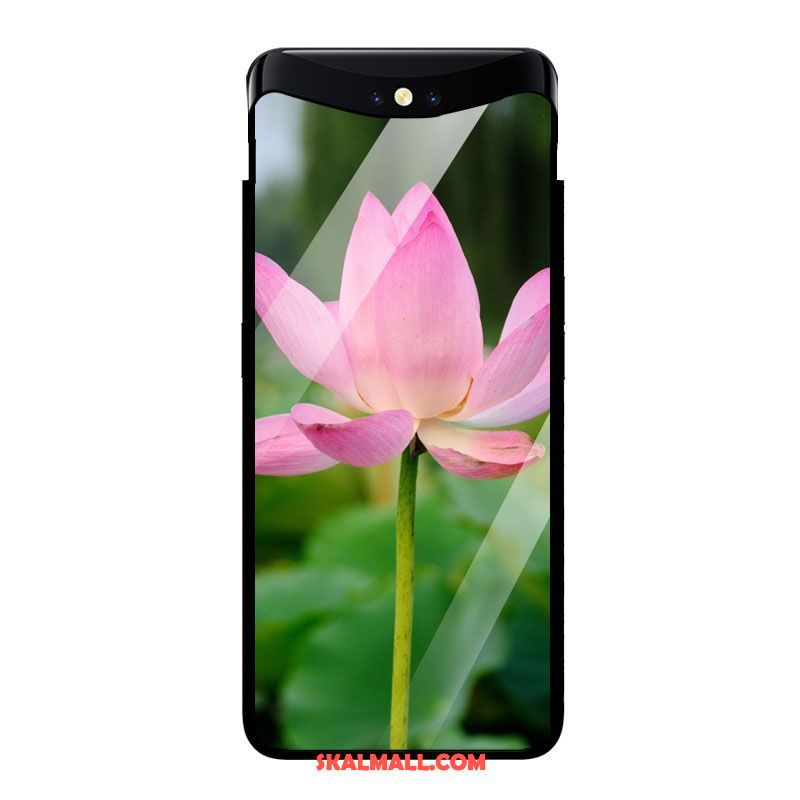 Oppo Find X Skal Kinesisk Stil Mobil Telefon Blommor All Inclusive Grön Fodral Rea