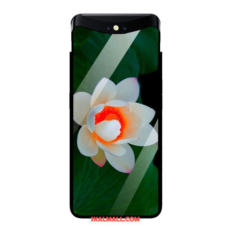 Oppo Find X Skal Kinesisk Stil Mobil Telefon Blommor All Inclusive Grön Fodral Rea