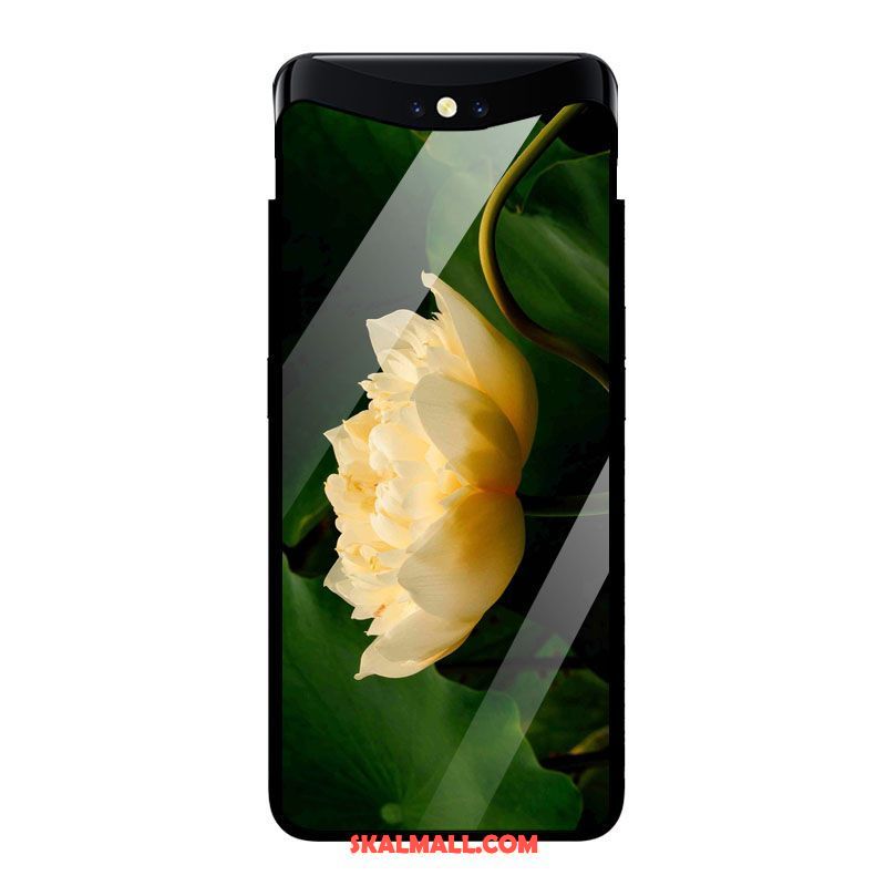 Oppo Find X Skal Kinesisk Stil Mobil Telefon Blommor All Inclusive Grön Fodral Rea