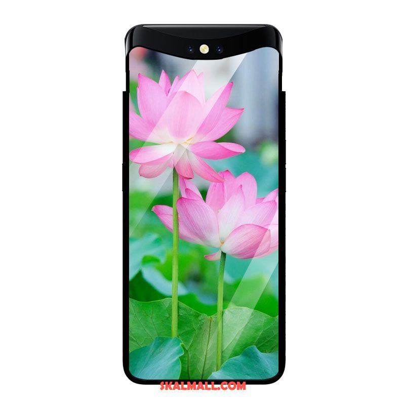 Oppo Find X Skal Kinesisk Stil Mobil Telefon Blommor All Inclusive Grön Fodral Rea