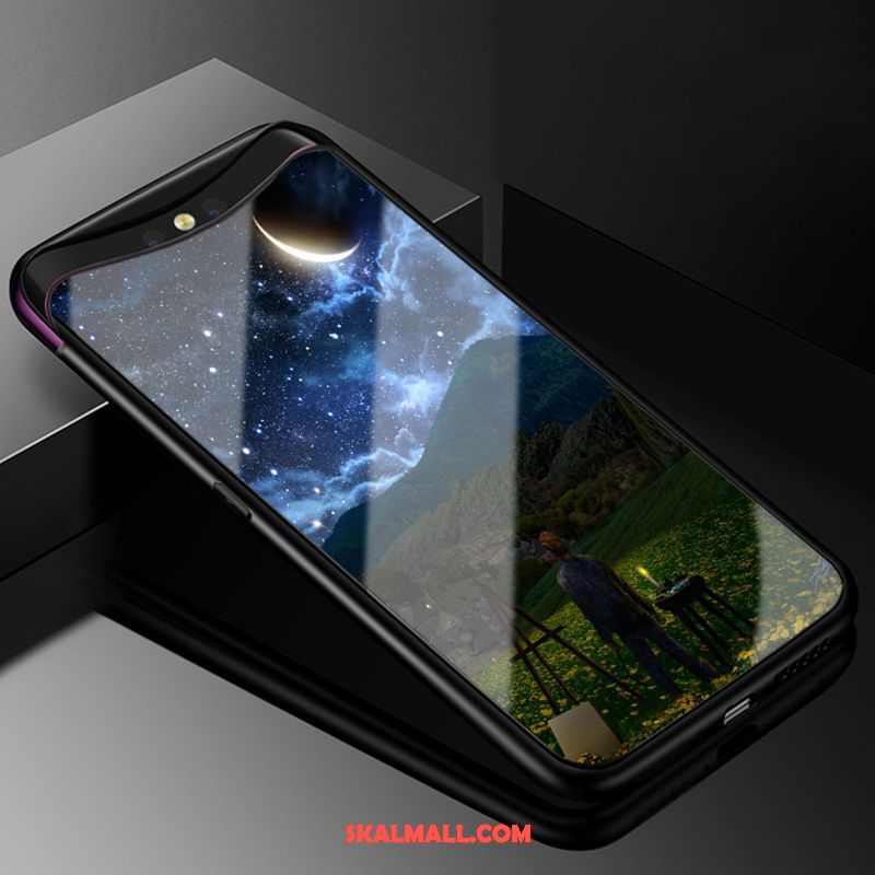 Oppo Find X Skal Mjuk Trend Varumärke Silikon Fallskydd Hemming Billigt