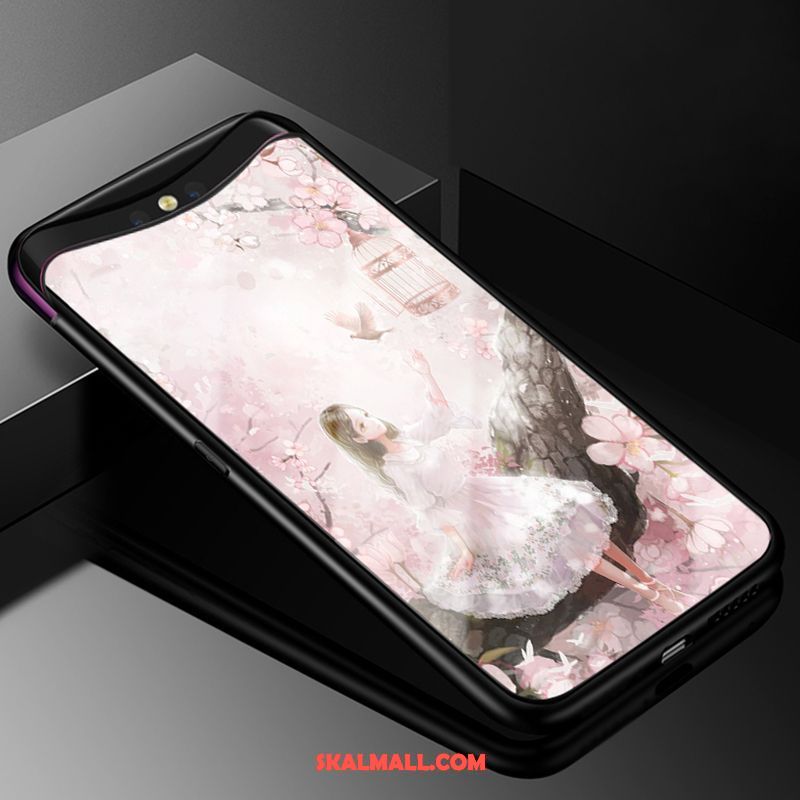 Oppo Find X Skal Silikon Kreativa Vacker Mörkblå Mobil Telefon Fodral Billigt