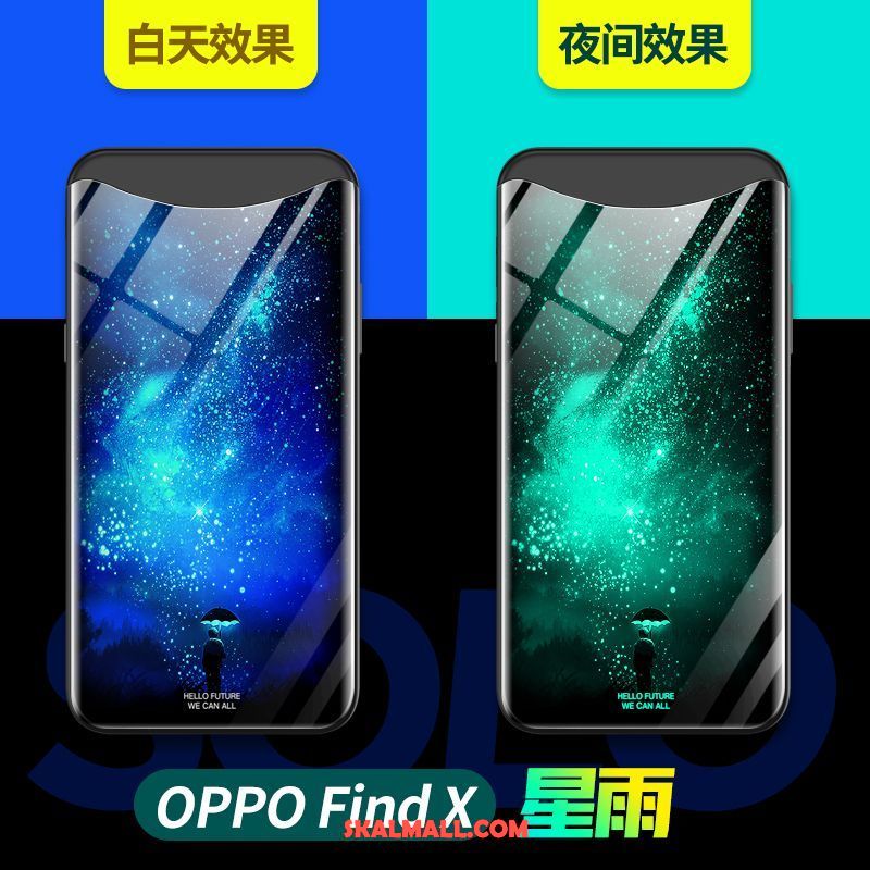 Oppo Find X Skal Svart Slim Glas Kreativa Personlighet Billiga