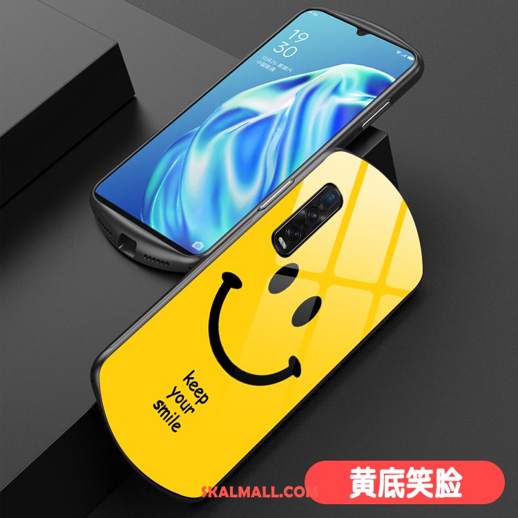 Oppo Find X2 Pro Skal Runda Par Röd Ny Smiley Rea