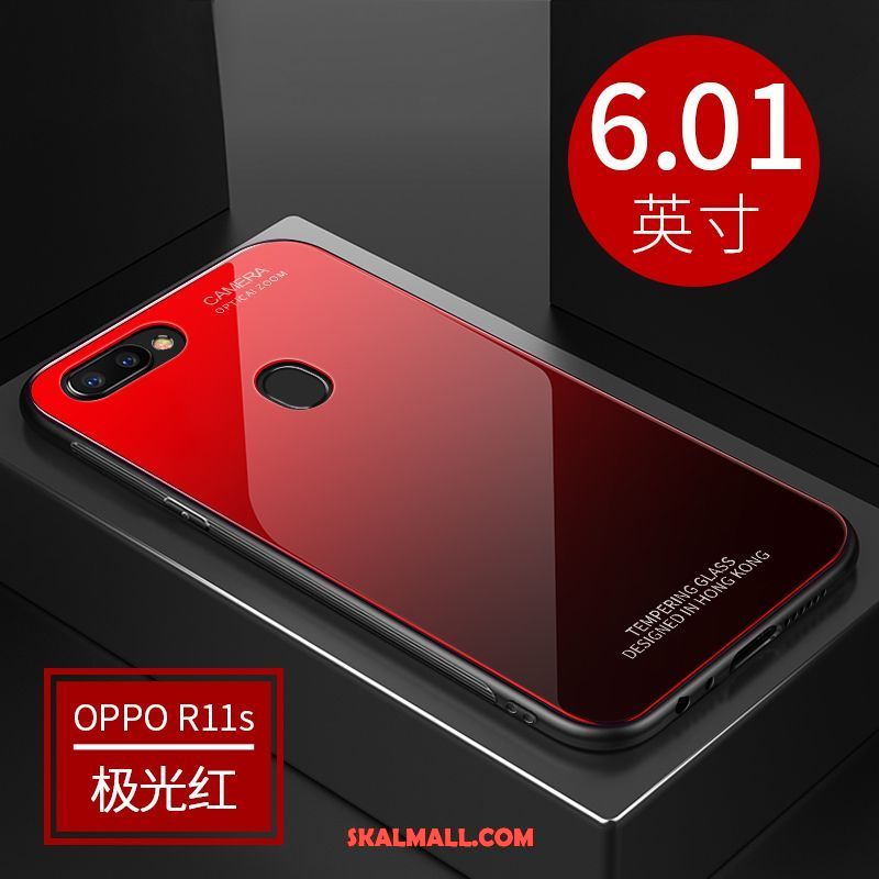 Oppo R11s Skal Purpur Mobil Telefon Glas Fallskydd Härdning Fodral Köpa