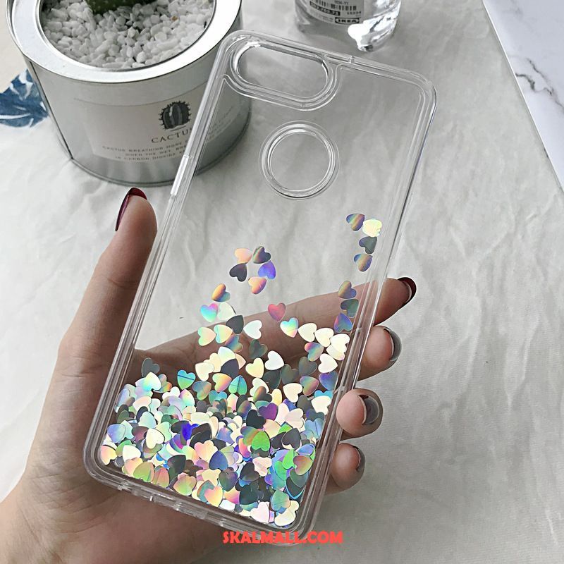 Oppo R11s Skal Vit Transparent Älskar Kvicksand Silikon Köpa