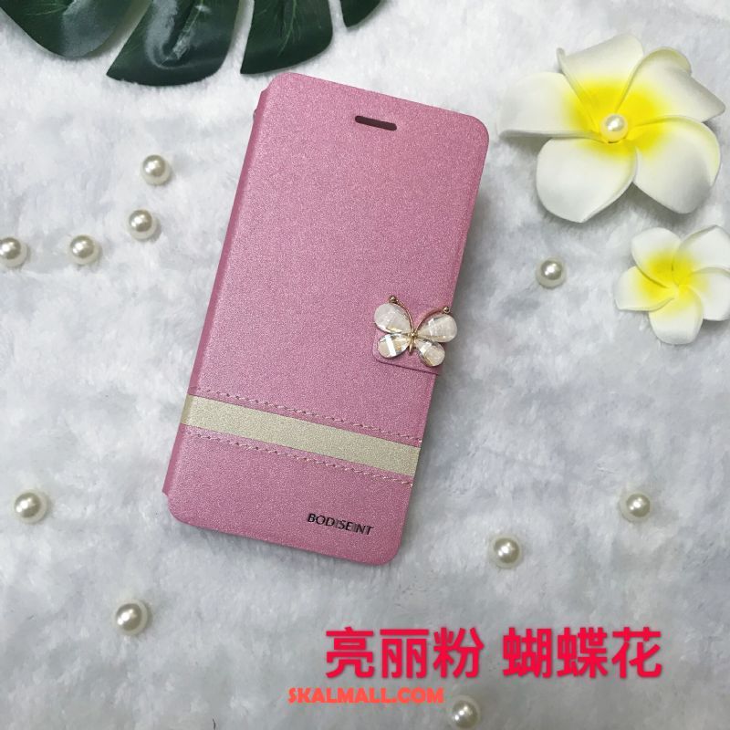 Oppo R15 Pro Skal Läderfodral Rosa Mobil Telefon Skydd Clamshell Fodral Köpa