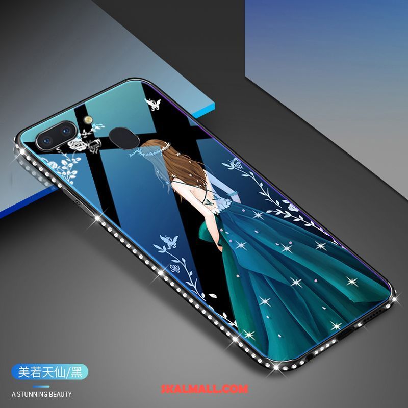 Oppo R15 Pro Skal Mobil Telefon Härdat Glas Fodral Billiga