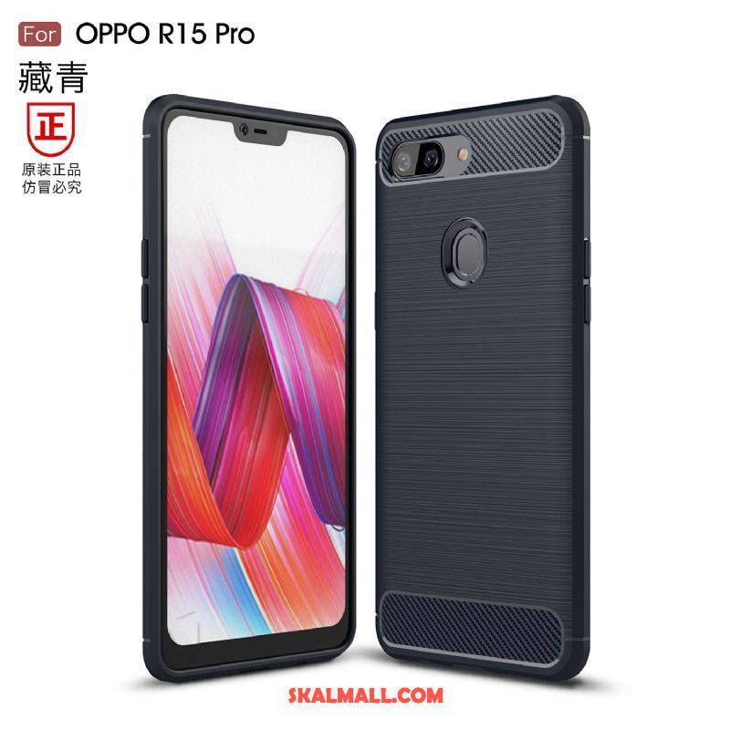 Oppo R15 Pro Skal Röd Silikon Skydd Mobil Telefon Fallskydd Till Salu